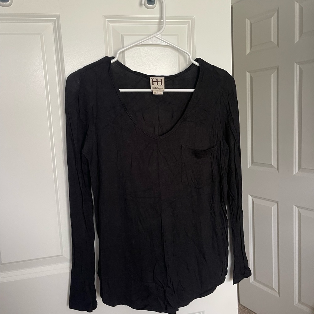 Haute hippie black tshirt